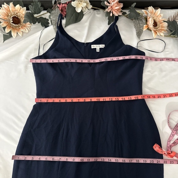 NEW Dress the Population [ XXL ] Iris Slit Crepe Gown in‎ Midnight Blue - Picture 3 of 15